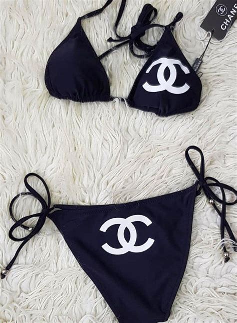 chanel bathing suit 2 piece.